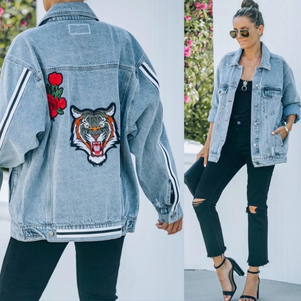 Denim Jacket Tiger (S/M)